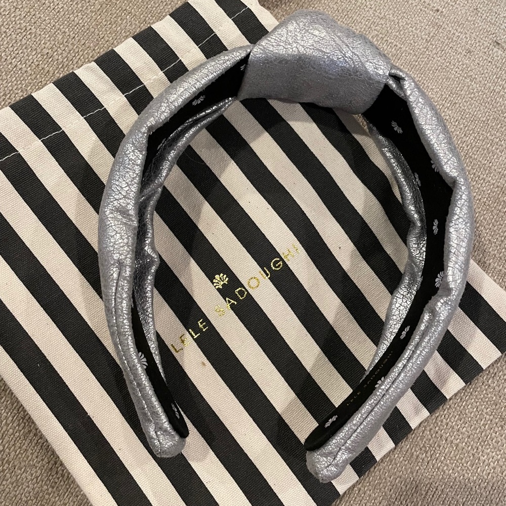 Lele Sadoughi - Grey Crackle Headband